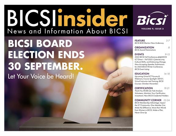 BICSI Insider Volume 9, Issue 2