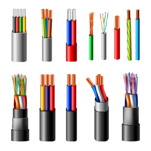 Illustration Of Different Cable Types